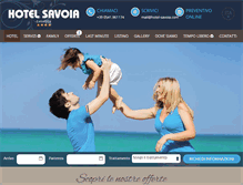 Tablet Screenshot of hotel-savoia.com